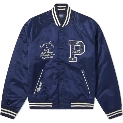 Varsity Jacket Aviator Navy , male, Sizes: L - Polo Ralph Lauren - Modalova