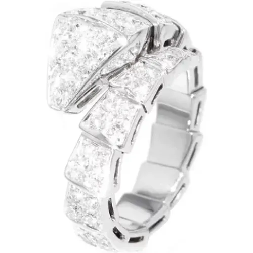 Pre-owned Jewellery, female, , Size: ONE SIZE Pre-owned White Gold rings - Bvlgari Vintage - Modalova