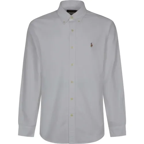 Weißes Langarm-Sportshirt , Herren, Größe: L - Polo Ralph Lauren - Modalova