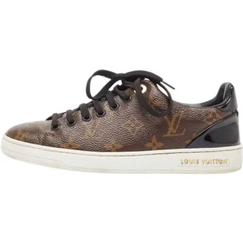 Pre-owned Sneakers, female, , Size: 5 US Pre-owned Coated canvas sneakers - Louis Vuitton Vintage - Modalova