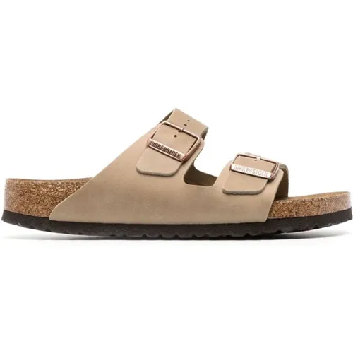 Leather Arizona Sandals - Open Toe , male, Sizes: 10 UK - Birkenstock - Modalova