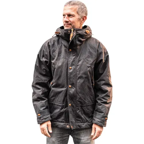 Mountain Jacket with Chocolate Brown Lining , male, Sizes: M, XL - Manifattura Ceccarelli - Modalova