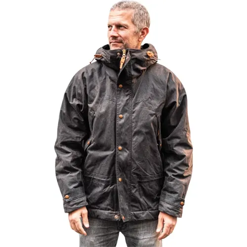 Mountain Jacket with Chocolate Brown Lining , male, Sizes: XL - Manifattura Ceccarelli - Modalova