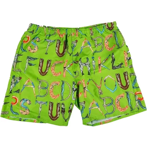 Alphabet Wasser Shorts Limette Limited Edition , Herren, Größe: S - Supreme - Modalova