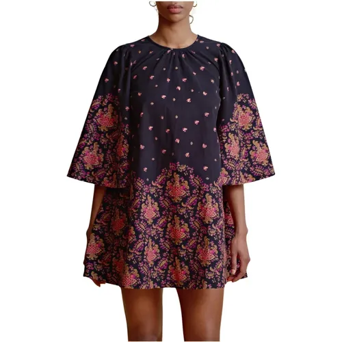 Short Dresses, female, , Size: S Chic Baby Cord Shift Dress - BY Timo - Modalova