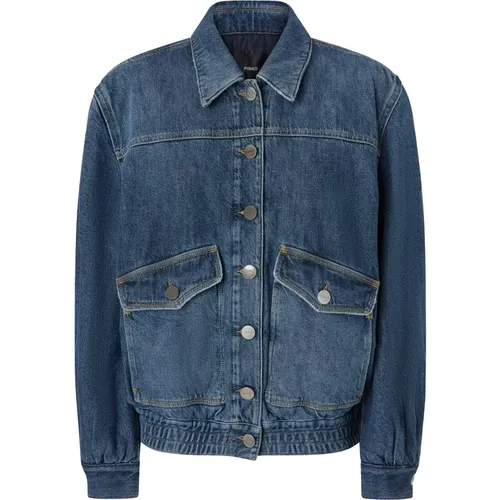 Denim Jackets, female, , Size: M Baldo Bomber - pinko - Modalova