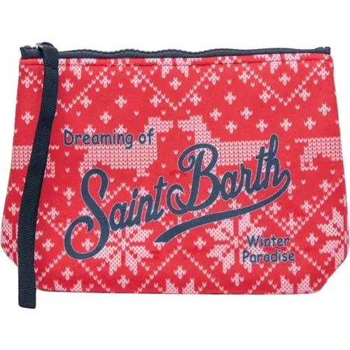 Weihnachts Neopren Clutch mit Reißverschluss - MC2 Saint Barth - Modalova