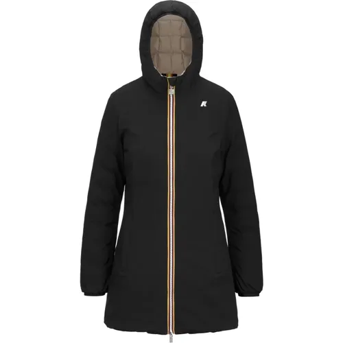 Wendbare Stepp-Thermojacke mit Kapuze,Thermo Doppel Mantel,Thermo Doppel Wasserdichte Jacke - K-way - Modalova