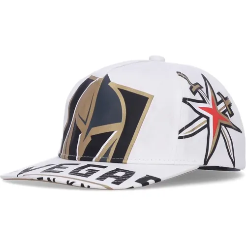 Caps, male, , Size: ONE SIZE NHL Vegas Golden Knights Flat Visor Cap - Mitchell & Ness - Modalova