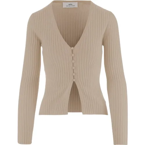 Cashmere Knitwear, female, , Size: XS Cashmere Cardigan - Arch4 - Modalova