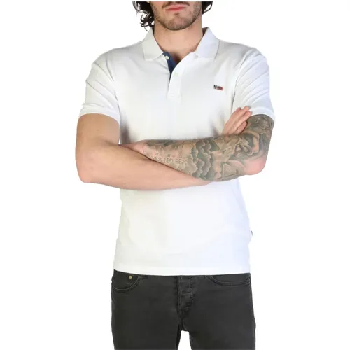 Mens Slim Fit Logo Polo Shirt , male, Sizes: S - Napapijri - Modalova