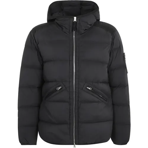 Schwarzer Parka Aw24 Wintermantel - Stone Island - Modalova