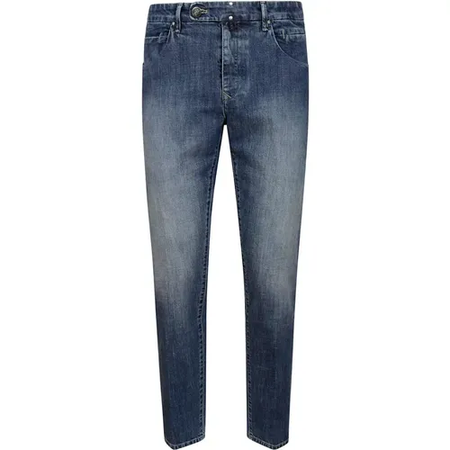Blaue Jeans mit Fünf Taschen , Herren, Größe: W37 - Incotex - Modalova