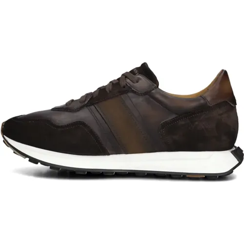 Braune Herren Low-Top-Sneakers - Magnanni - Modalova