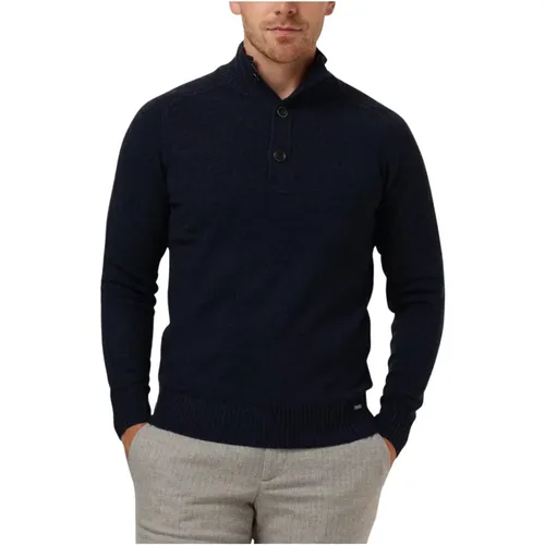 Blaue Viskose Pullover K1125-276,Beiger Pullover für moderne Männer - Gentiluomo - Modalova