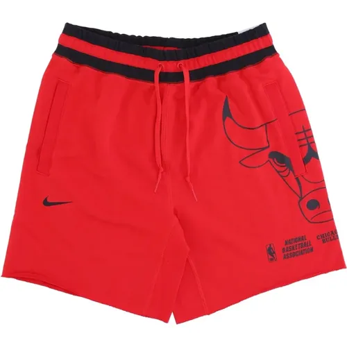 Chicago Bulls Fleece Shorts , male, Sizes: S, M, XL, L - Nike - Modalova