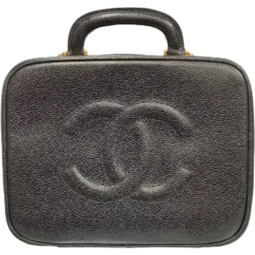 Gebrauchte Schwarze Leder Chanel Tasche - Chanel Vintage - Modalova