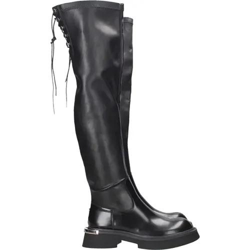 Schwarze Studded Urban Chic Stiefel - Cult - Modalova