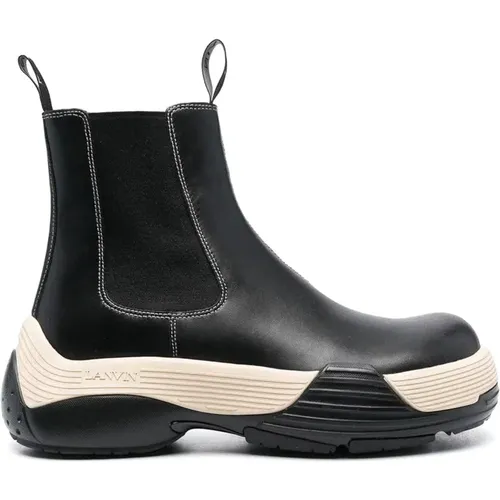 Chelsea Boots, male, , Size: 7 US Leather Ankle Boots - Lanvin - Modalova