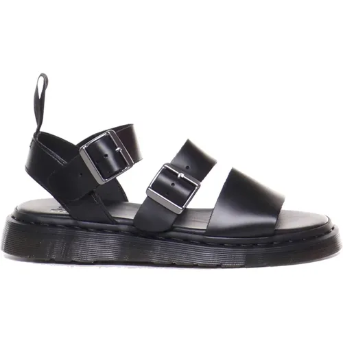 Flat Sandals, male, , Size: 8 US Leather Flat Sandals for Men - Dr. Martens - Modalova