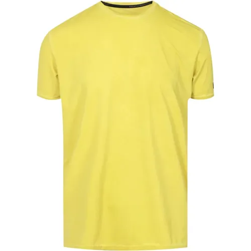 Dunkelgelbes Tecno Wash T-Shirt für Herren , Herren, Größe: 2XL - RRD - Modalova