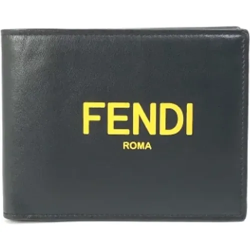 Pre-owned Wallets, male, , Size: ONE SIZE Pre-owned Leather wallets - Fendi Vintage - Modalova