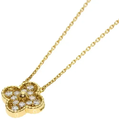 Pre-owned Gold necklaces , female, Sizes: ONE SIZE - Van Cleef & Arpels Pre-owned - Modalova