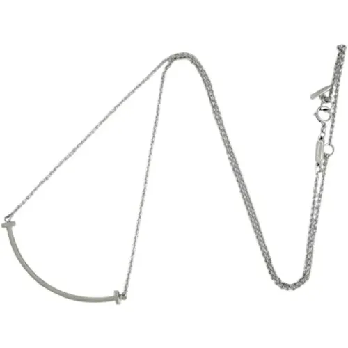 Pre-owned Jewellery, female, , Size: ONE SIZE Pre-owned Silver necklaces - Tiffany & Co. Pre-owned - Modalova