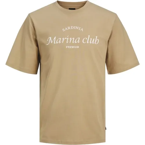 Front Print T-Shirt Ocean Club - jack & jones - Modalova