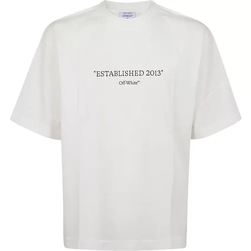 Off , Men's Clothing T-Shirts & Polos Ss24 , male, Sizes: S - Off White - Modalova