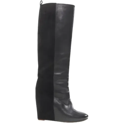 Pre-owned Leather boots , female, Sizes: 5 UK - Celine Vintage - Modalova