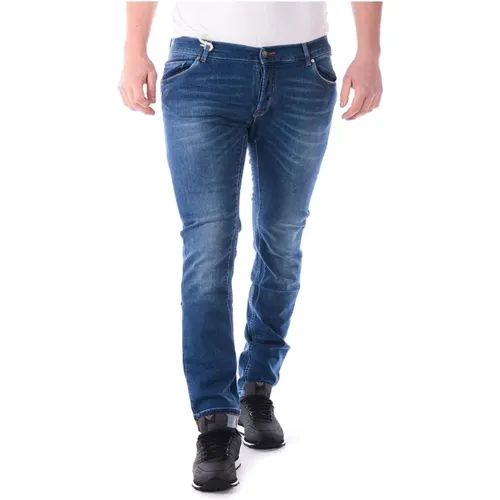 Slim-fit Denim Jeans für Herren , Herren, Größe: W33 - Daniele Alessandrini - Modalova