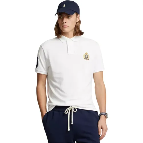 Weißes Polo Custom Slim Fit T-Shirt - Ralph Lauren - Modalova