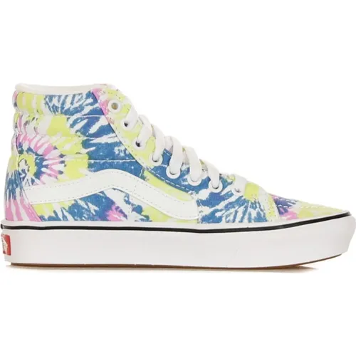 Sneakers, male, , Size: 3 US Tie-Dye High Top Sneakers Orchid/White - Vans - Modalova