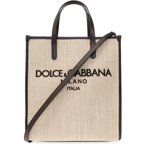 Tote Bags, female, , Size: ONE SIZE Shopper bag with logo - Dolce & Gabbana - Modalova