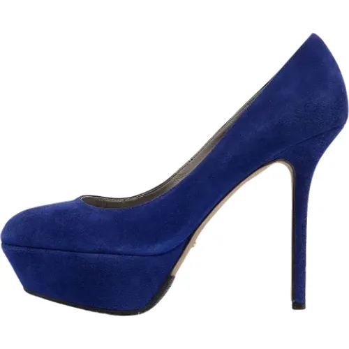 Pre-owned Pumps, female, , Size: 8 US Pre-owned Suede heels - Sergio Rossi Pre-owned - Modalova