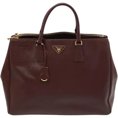 Pre-owned Tote Bags, female, , Size: ONE SIZE Pre-owned Leather totes - Prada Vintage - Modalova