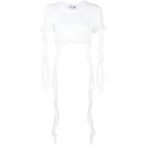 Weiße T-Shirts und Polos , Damen, Größe: M - Blumarine - Modalova