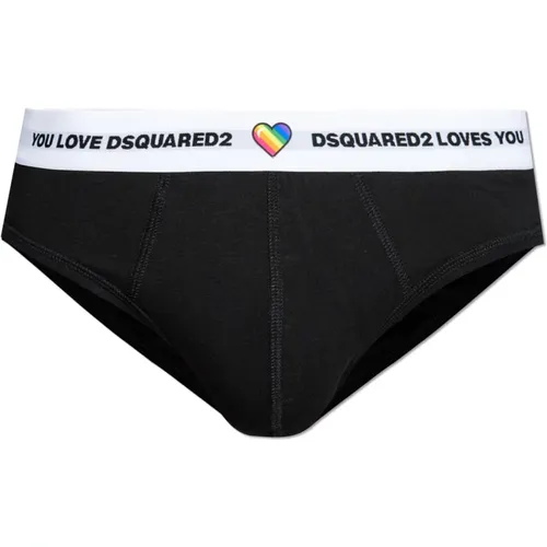 Logo briefs , male, Sizes: XS, XL, L, S - Dsquared2 - Modalova