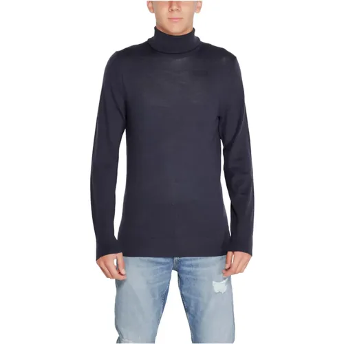 Turtlenecks, male, , Size: XL Merino Wool Turtle Neck Sweater - Calvin Klein - Modalova