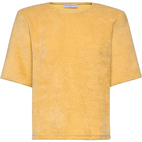 Soft Sponge T-Shirt Sylvia Model , female, Sizes: M, 2XS, XS, S - MVP wardrobe - Modalova