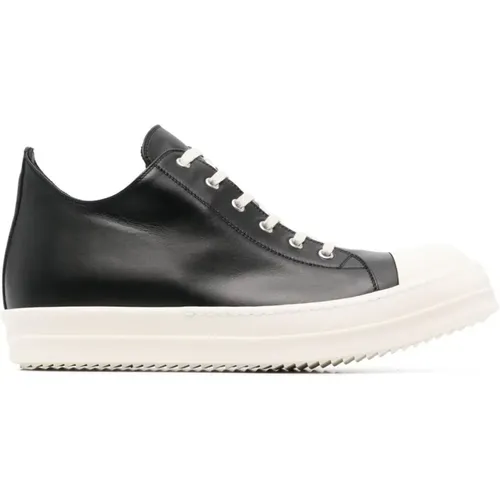 Lace-Up Sneakers with Shark Tooth Soles , male, Sizes: 6 UK - Rick Owens - Modalova