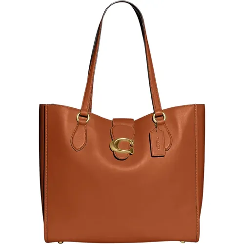 Classic Tote Bag with Signature Hardware , female, Sizes: ONE SIZE - Coach - Modalova