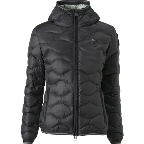 Kapuzen Camelia Steppjacke Damen , Damen, Größe: L - Blauer - Modalova