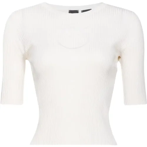 Ribbed Logo Transparency Tricolor , female, Sizes: XS - pinko - Modalova