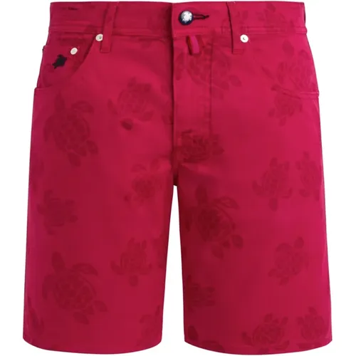 Herren Bermuda Shorts mit Schildkrötenmuster , Herren, Größe: W40 - Vilebrequin - Modalova