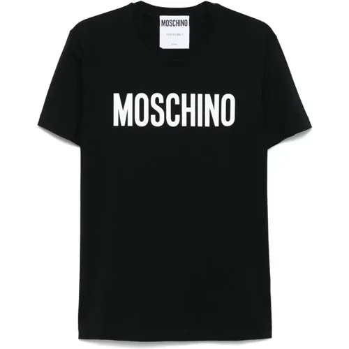 T-Shirts, male, , Size: M Crew Neck T-shirts and Polos - Moschino - Modalova