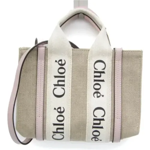 Pre-owned Tote Bags, female, , Size: ONE SIZE Pre-owned Canvas totes - Chloé Pre-owned - Modalova