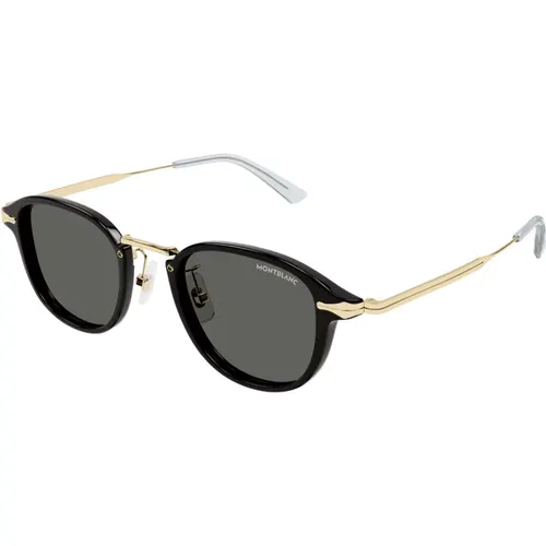 Sunglasses, male, , Size: 48 MM Sunglasses Mb0336S Color 001 - Montblanc - Modalova