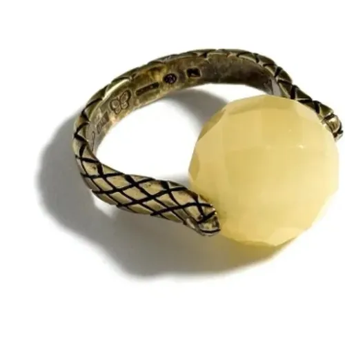 Pre-owned Jewellery, female, , Size: ONE SIZE Pre-owned Silver rings - Bottega Veneta Vintage - Modalova